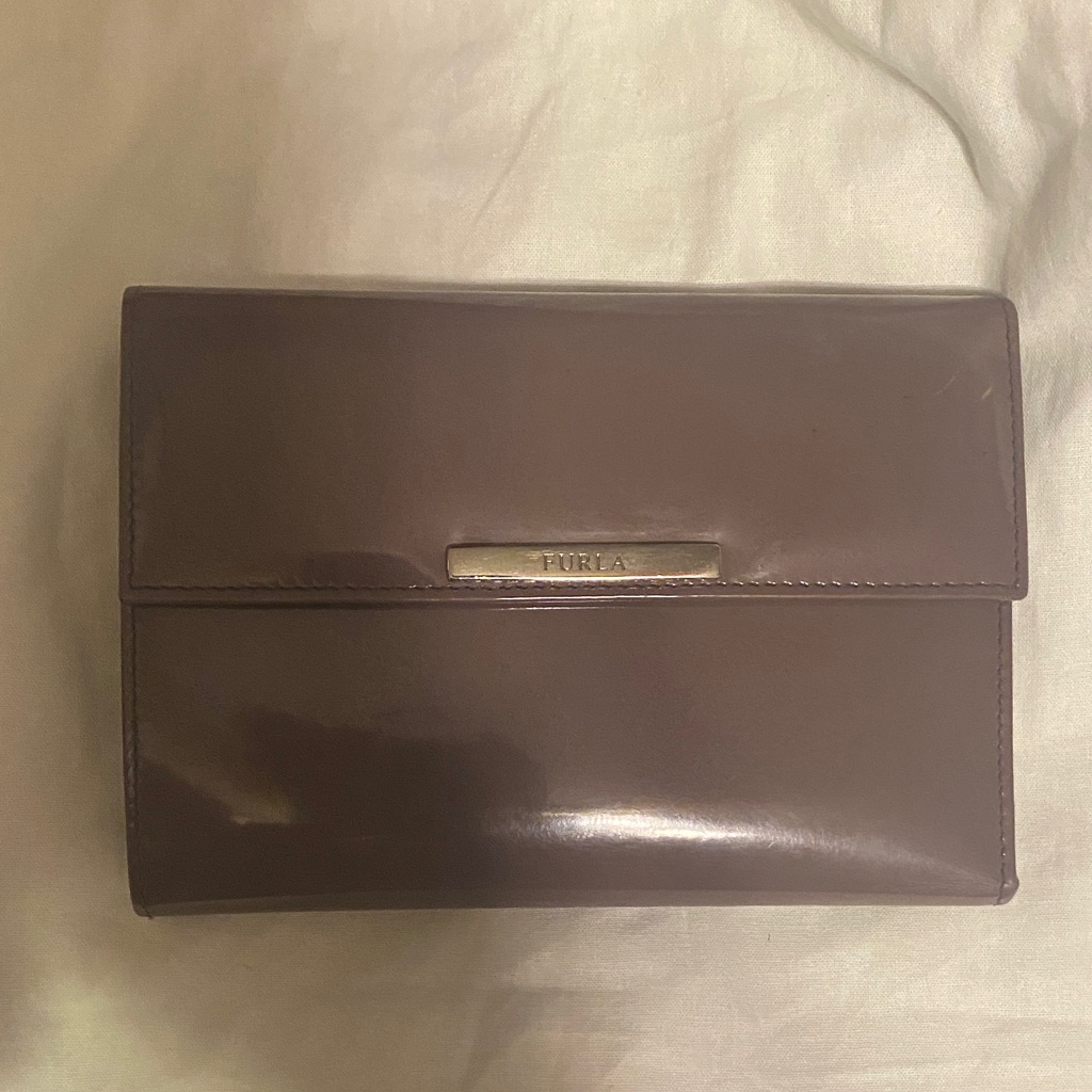 Furla Chocolate Leather Clutch